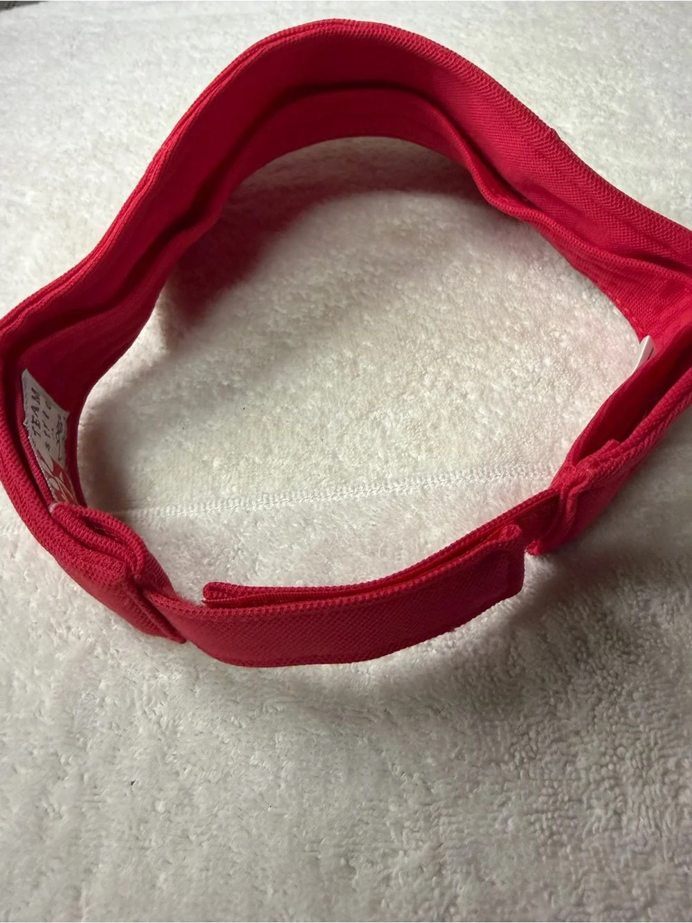Chick-fil-A Red Logo Visor with adjustable back